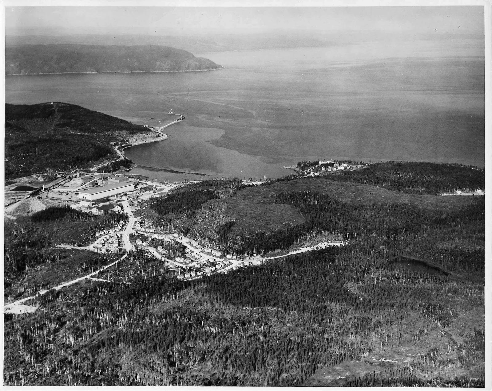 Veduta aerea di Baie-Comeau nel 1939, fotografia 4