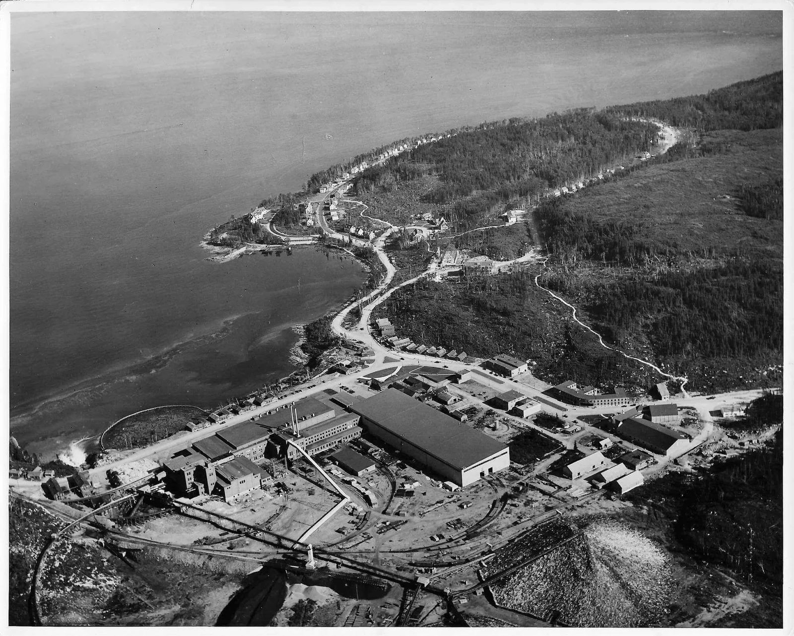 Veduta aerea di Baie-Comeau nel 1939, fotografia 16