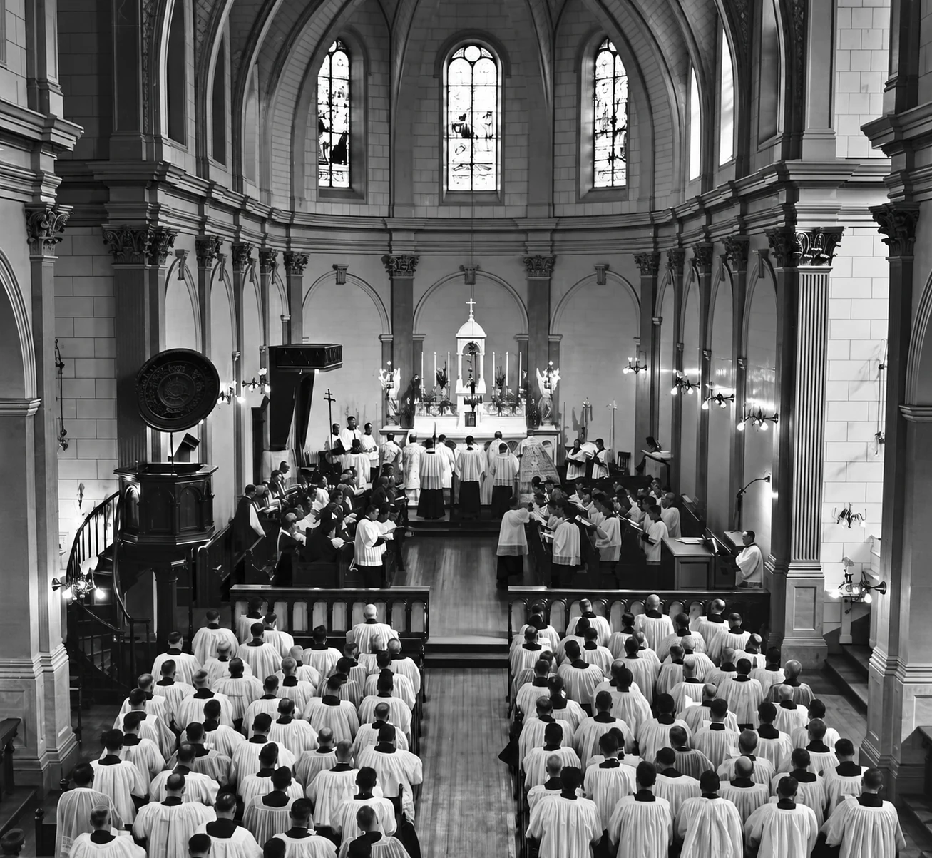 Mass in the chapel for the 50th anniversary, 1946