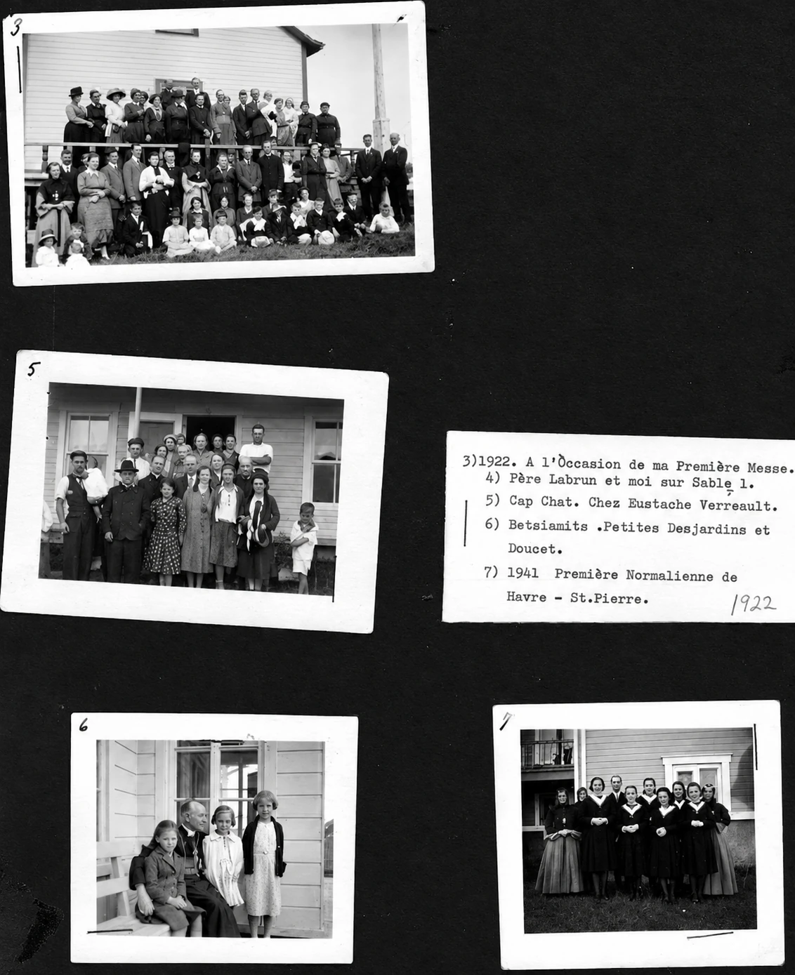 Family photograph with Mgr Labrie