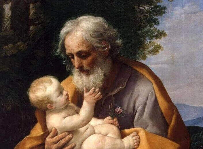 San José con el Niño Jesús, cuadro de Guido Reni