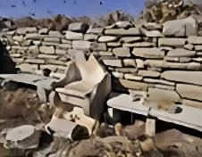 Vestigios y sede de Moisés en la antigua sinagoga de Delos