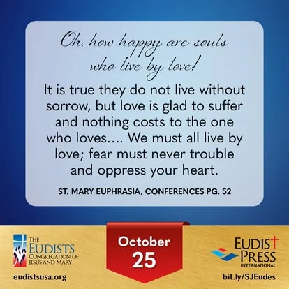 Image for 25 ottobre: a reflection on living by love